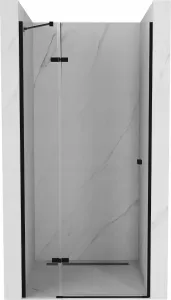 MEXEN ROMA křídlové dveře 120x190 cm 6mm, černé, transparent se stěnovým profilem 854-120-000-70-00 #556570
