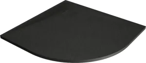 MEXEN Bert čtvrtkruhová sprchová vanička SMC 90 x 90 cm, černá 4KR709090