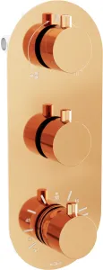 Termostatická podomítková baterie MEXEN KAI vanovo - sprchová rose gold