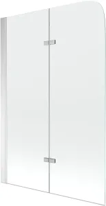 MEXEN Felix vanová zástěna 2-křídlo 80x140 cm, transparent, chrom 890-080-002-01-00