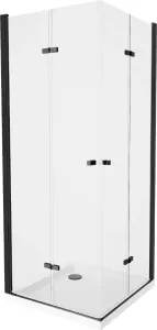 MEXEN/S Lima Duo sprchový kout 80x70, transparent, černá +vanička se sifonem 856-080-070-70-02-4010B