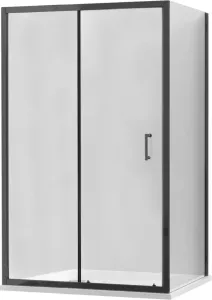 MEXEN/S APIA sprchový kout 100x100, transparent, černá 840-100-100-70-00