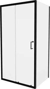 MEXEN/S Apia obdelník 135x100 cm, transparent, černá 840-135-100-70-00