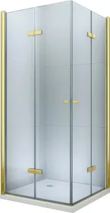 MEXEN/S LIMA sprchový kout 80x70, transparent, zlato 856-080-070-50-00-02