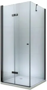 MEXEN/S LIMA 90x90 cm, transparent, černá 856-090-090-70-00