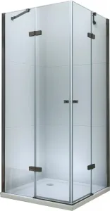 MEXEN/S ROMA sprchový kout 80x70, transparent, černý 854-080-070-70-00-02