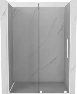 MEXEN/S Velar posuvné sprchové dveře 140, transparent, bílá 871-140-000-01-20