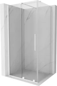 MEXEN/S Velar sprchový kout 110 x 100, transparent, bílá 871-110-100-01-20