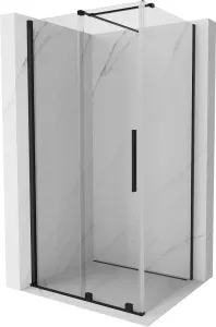 MEXEN/S Velar sprchový kout 150 x 100, transparent, černá 871-150-100-01-70