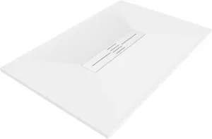 MEXEN/S Toro obdélníková sprchová vanička SMC 140 x 90, bílá, mřížka bílá 43109014-W