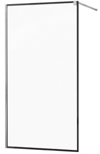 MEXEN/S KIOTO Sprchová zástěna WALK-IN 110x200 cm 8 mm, chrom, černý profil 800-110-101-01-70