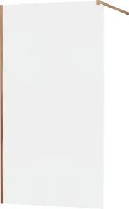 MEXEN/S KIOTO Sprchová zástěna WALK-IN 80x200 cm 8 mm, růžové zlato, matné sklo 800-080-101-60-30