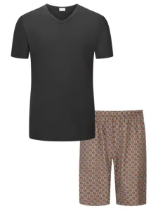 Nadměrná velikost: Mey, Krátké pyžamo se vzorovanými šortkami Zelená #4793983