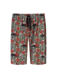 Nadměrná velikost: Mey, Krátké pyžamové kalhoty s potiskem s motivem džungle Zelená #4789559