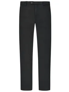 Nadměrná velikost: Meyer, Chino kalhoty ,Roma' z bavlněného streče v sepraném vzhledu černá