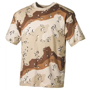MFH maskáčové tričko vzor 6 col desert, 160g/m2 - S