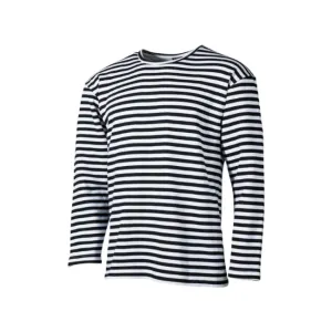 MFH námořnické tričko s dlouhým rukávem černé zimní - S