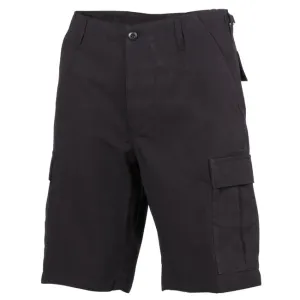 Americké krátké kalhoty MFH BDU Rip stop, černé - XXL