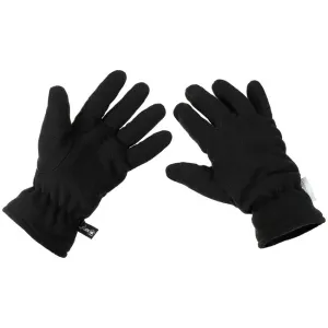 Fleecové rukavice MFH s izolací 3M™ Thinsulate™, černé - XL
