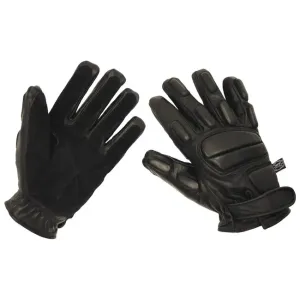 MFH Kožené rukavice Protect cut resistant, černé - M