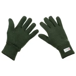 MFH Pletené rukavice s izolací 3M™ Thinsulate™, OD zelená - XXL