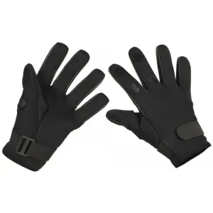 Neoprenové rukavice MFH Mesh, černé - XL