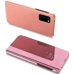 Clear View knížkové pouzdro na Samsung Galaxy A32 5G / 13 5G, růžové