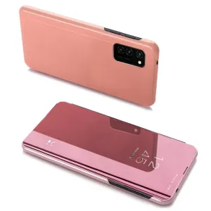 Hurtel Clear View Case flipové pouzdro Samsung Galaxy A03s (166.5) růžové