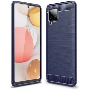 MG Carbon Case Flexible silikonový kryt na Samsung Galaxy A42 5G, modrý
