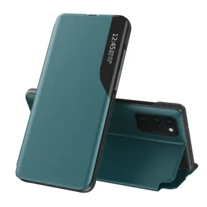 Hurtel Elegantní pouzdro Eco Leather View s flipovým krytem a funkcí stojánku Samsung Galaxy A72 4G zelené