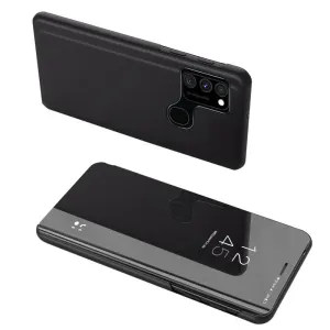 Hurtel Clear View Pouzdro flipové Samsung Galaxy A12 / Galaxy M12 černé