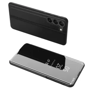 Hurtel Clear View pouzdro pro Samsung Galaxy S23 flipové pouzdro černé