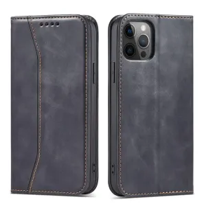 Hurtel Magnet Fancy Case pro iPhone 12 Pro Max peněženka pouzdro držák karet stojánek černá