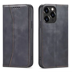 Hurtel Magnet Fancy Case pro iPhone 13 Pro pouzdro na karty peněženka držák karet stojan černá