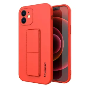 Wozinsky Kickstand Case silikonové pouzdro se stojánkem iPhone XS Max červené