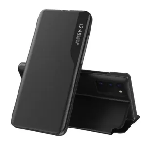 MG Eco Leather View knížkové pouzdro na Samsung Galaxy A52 5G/4G, černé