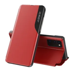 MG Eco Leather View knížkové pouzdro na Samsung Galaxy M51, červené