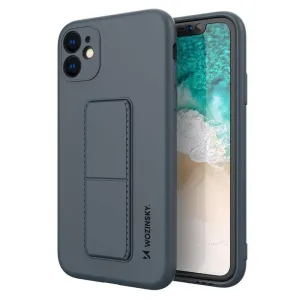 Wozinsky Kickstand Case silikonové pouzdro se stojánkem iPhone 11 Pro Max navy blue