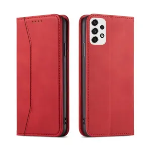 MG Magnet Fancy knížkové kožené pouzdro na Samsung Galaxy A53 5G, červené