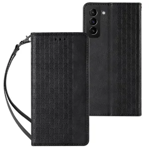 Hurtel Magnetický řemínek pouzdra Samsung Galaxy A23 5G flip cover peněženka mini lanyard stand black