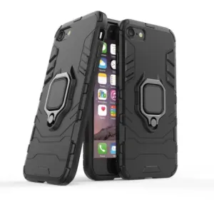 MG Ring Armor plastový kryt na iPhone 7 / 8 / SE 2022 / SE 2020, černý