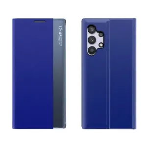 MG Sleep Case Smart Window knížkové pouzdro na Samsung Galaxy A32 5G, modré