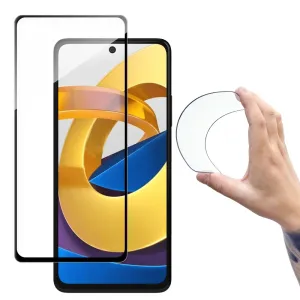 Wozinsky Full Cover Flexi Nano glass film tvrzené sklo s rámečkem Xiaomi Redmi Note 11T 5G / Redmi Note 11S 5G / Poco M4 Pro 5G transparentní