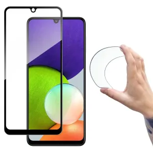 Wozinsky Full Cover Flexi Nano glass film tvrzené sklo s rámečkem Samsung Galaxy A22 4G černá