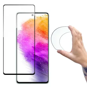 Wozinsky Full Cover Flexi Nano glass film tvrzené sklo s rámečkem Samsung Galaxy A73 transparentní