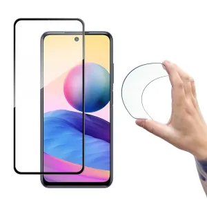 Wozinsky Full Cover Flexi Nano glass film tvrzené sklo s rámečkem Xiaomi Redmi Note 10 5G černá