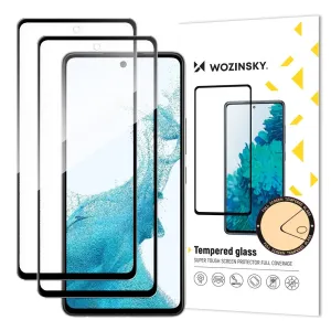 Wozinsky sada 2x superpevné Full Glue tvrzené sklo přes celou obrazovku s rámečkem Case Friendly Samsung Galaxy A53 5G černá