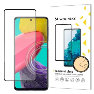 Wozinsky super odolné Full Glue tvrzené sklo přes celou obrazovku s rámečkem Case Friendly Samsung Galaxy M53 5G černé