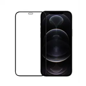 MG Full Glue Super Tough ochranné sklo na iPhone 12 / 12 Pro, černé