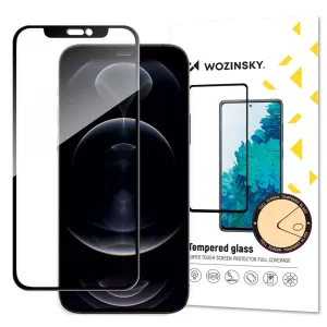 Wozinsky super odolné Full Glue tvrzené sklo přes celou obrazovku s rámečkem Case Friendly iPhone 14 / 13 Pro / iPhone 13 černé